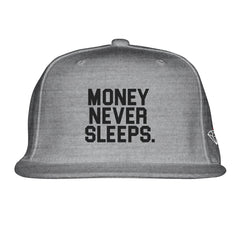 MONEY NEVER SLEEPS Snapback